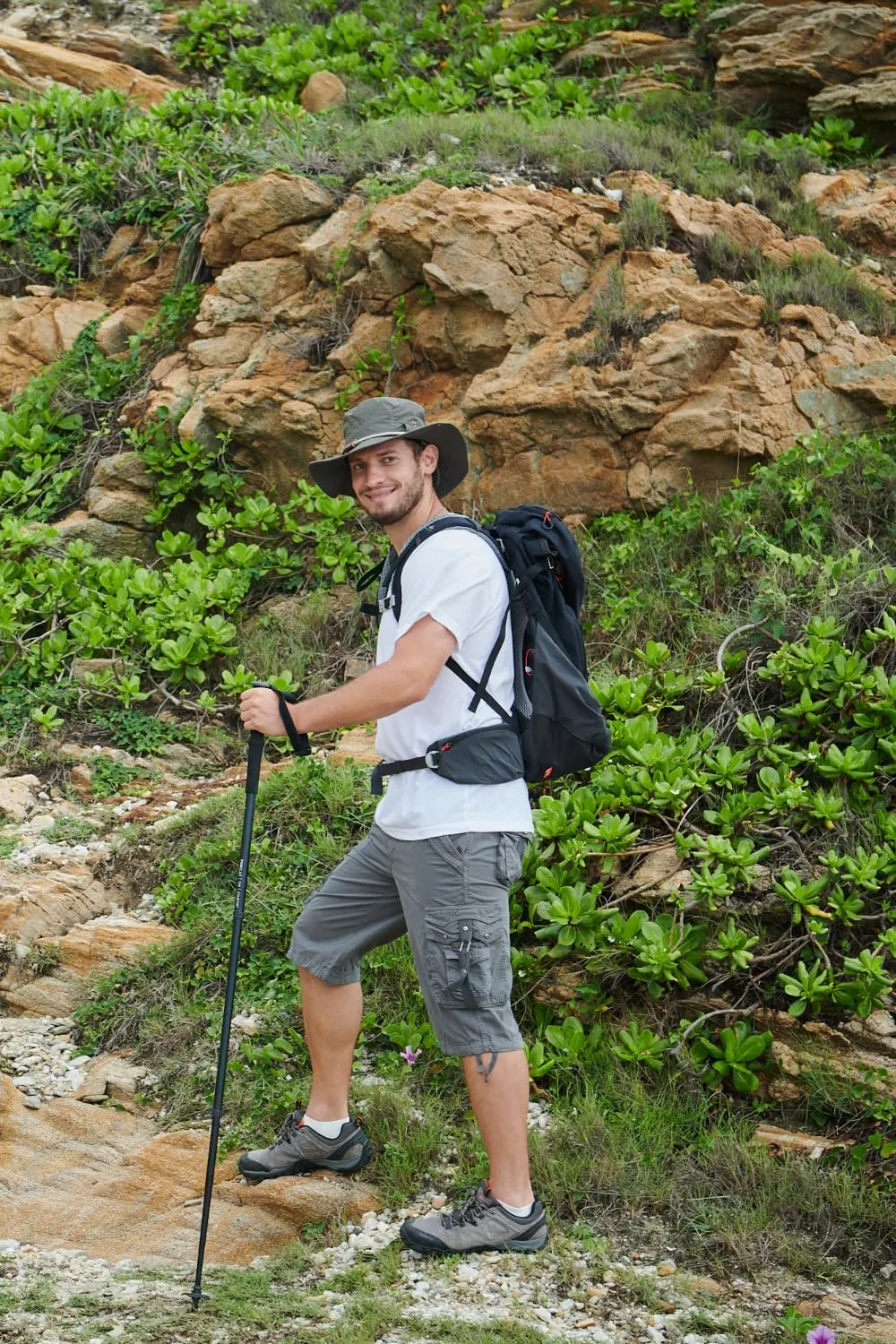 Mens Cargo Shorts Casual Shorts Hiking Shorts Below Knee Relaxed Fit Multi Pockets Running Joggers Outdoor Mens Shorts
