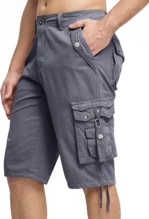 Mens Cargo Shorts Casual Shorts Hiking Shorts Below Knee Relaxed Fit Multi Pockets Running Joggers Outdoor Mens Shorts