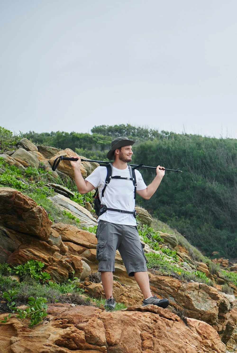 Mens Cargo Shorts Casual Shorts Hiking Shorts Below Knee Relaxed Fit Multi Pockets Running Joggers Outdoor Mens Shorts
