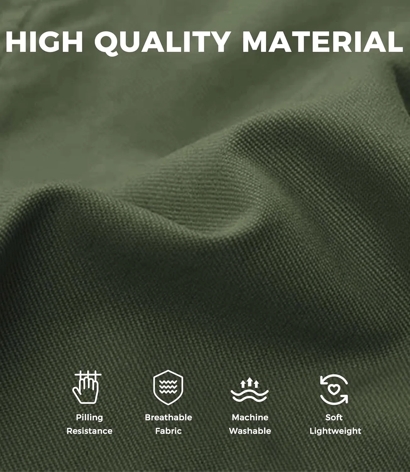 Mens Cargo Shorts Cotton Work Shorts Multi Pocket Casual Workout Shorts for Men NO Belt