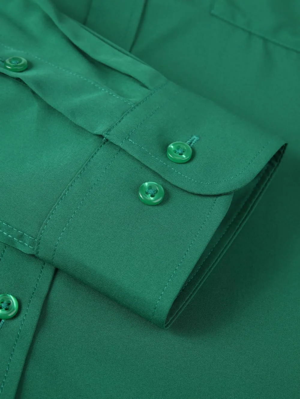 Men's Dress Shirts Long Sleeve Button Down Shirt Business Formal Stretch Shirt Regular Fit with Pockets