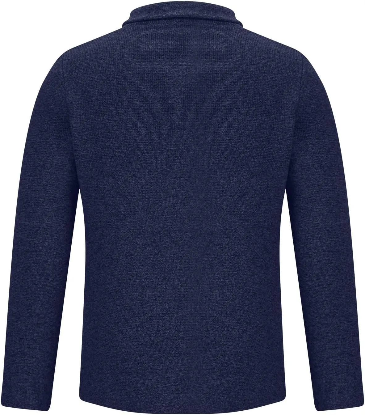 Mens Fashion Knitted Blazers Sweaters Button Down Stand Collar Cardigan Long Sleeve Casual Sweater with Pockets