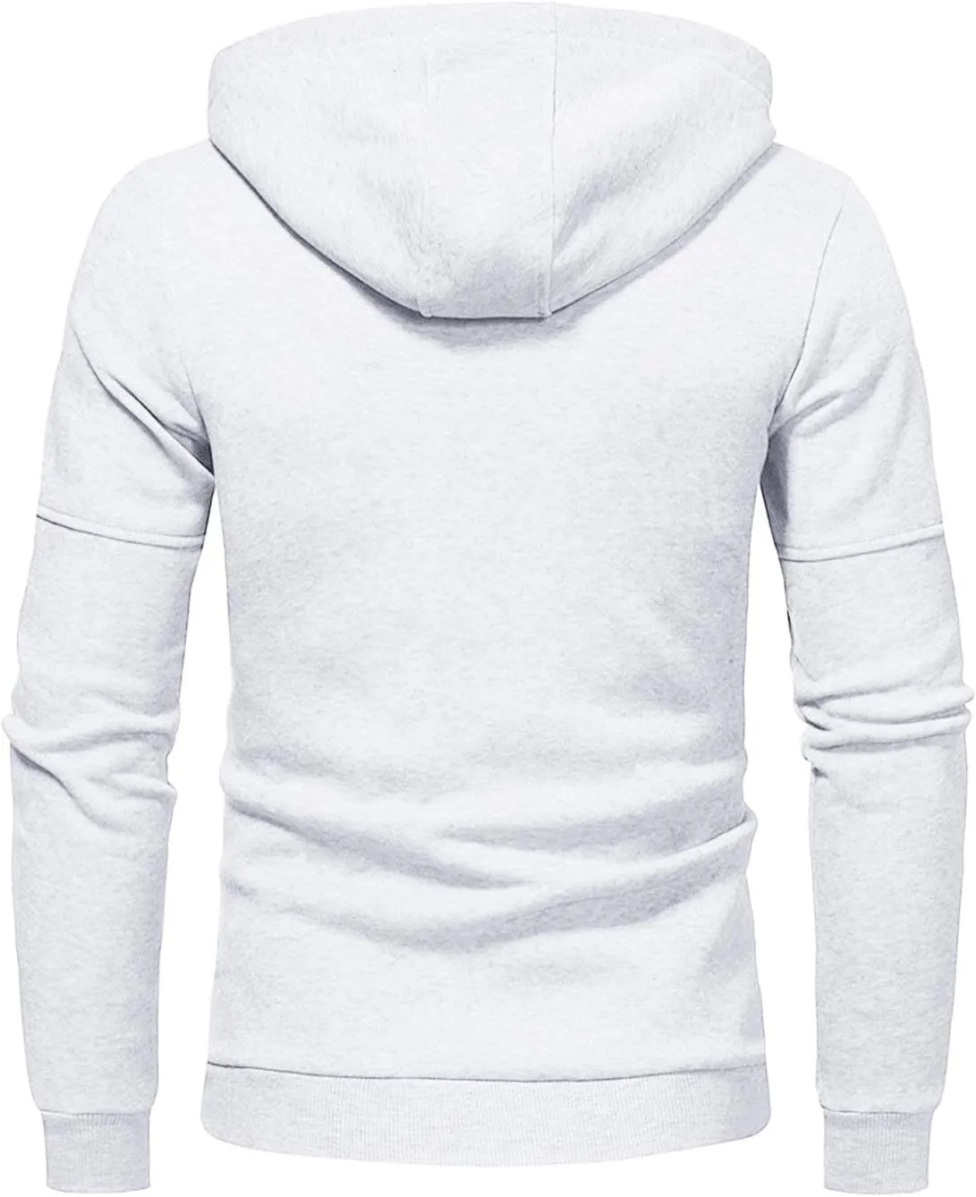 Mens Hoodies Pullover Oversized Long Sleeve Full Zip up Hooded Sweatshirt Drawstring Casual Jacket Sweater Fall