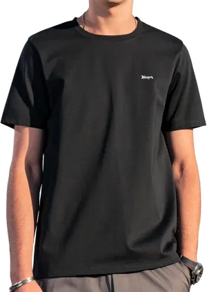 Men's Ice Silk T-Shirt,Quick Drying Breathable Top, Ice Silk Smooth Sports Shirt