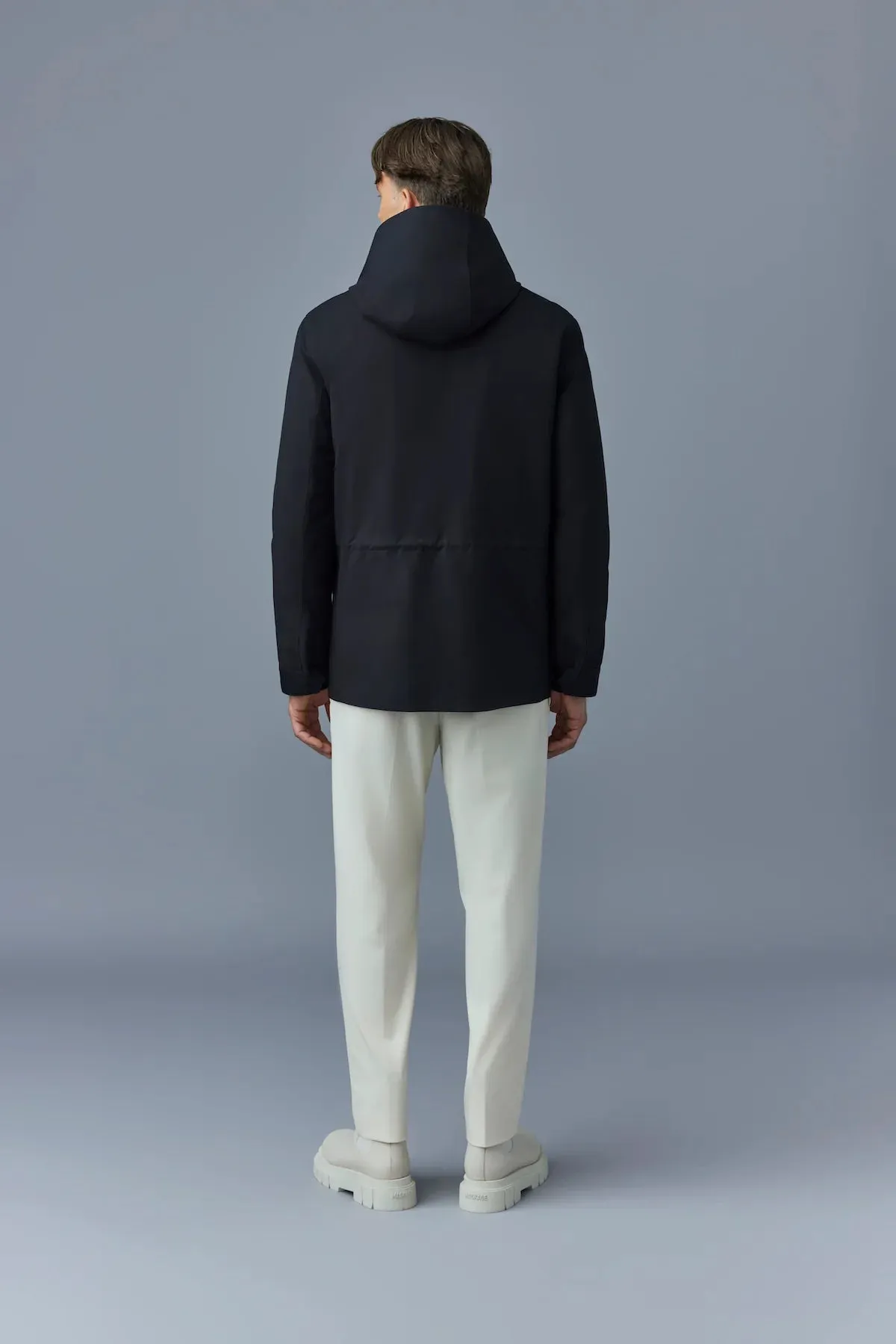 Men's Mackage Morris City Rain Coat - Black