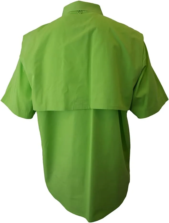 Men's Short Sleeve Fishing Button Down Shirt, Breathable Outdoors Casual Lightweight Shirt