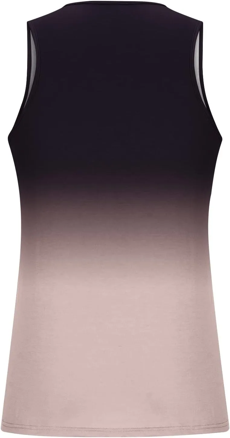 Men's Tank Tops Quick Dry Workout Swim Beach Shirts Sleeveless Shirts for Bodybuilding Gym Fitness Gradient