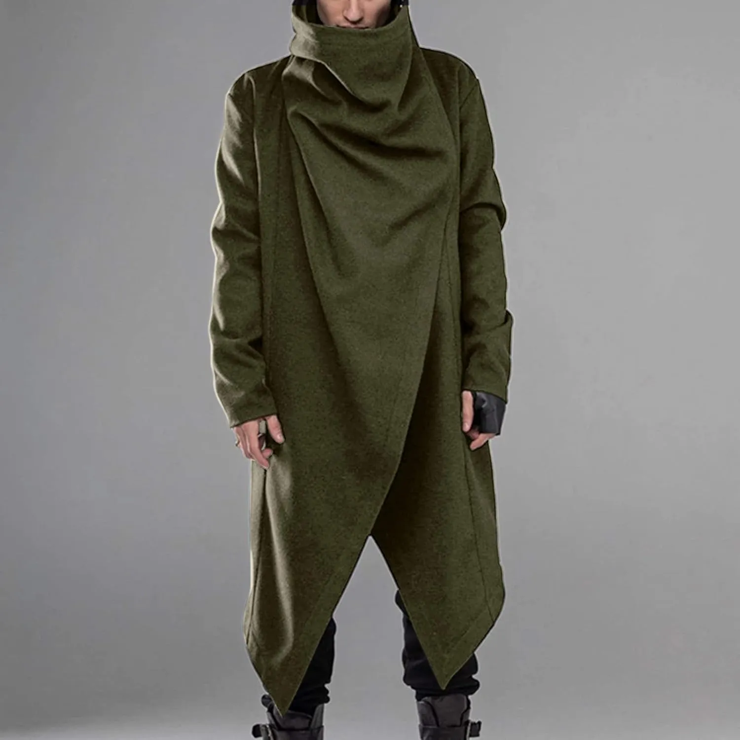 Mens Trench Coat Fall Winter Windbreaker Overcoat Praty Outwear Winter Pea Coat Business Overcoat Mens Long Trench