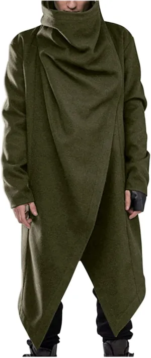 Mens Trench Coat Fall Winter Windbreaker Overcoat Praty Outwear Winter Pea Coat Business Overcoat Mens Long Trench