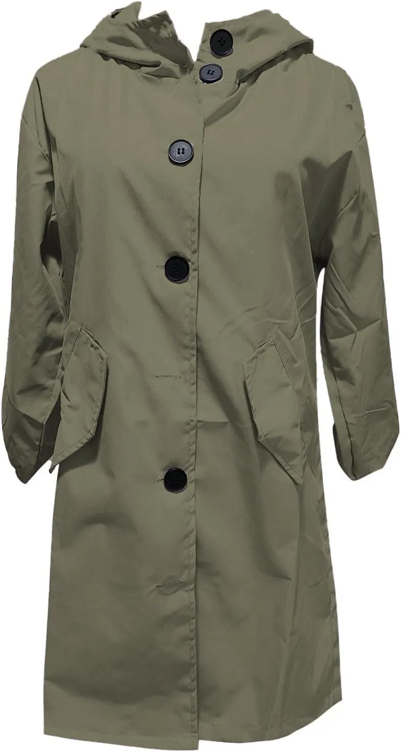 Mid Long Classic Lapel Windproof Womens Elegant Windbreaker Wild Winter Women'S Coat Belted Outerwear Casual Jackets