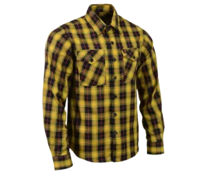 Milwaukee Plaid Yellow/Red/Black Flannel Shirt