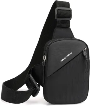 Mini Sling Bag Men Small Crossbody Bag Women Fanny Packs Casual Phone Chest Bag Waterproof Slim Personal Pocket Bag Backpack for Travel Hiking