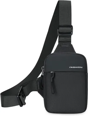 Mini Sling Bag Men Small Crossbody Bag Women Fanny Packs Casual Phone Chest Bag Waterproof Slim Personal Pocket Bag Backpack for Travel Hiking