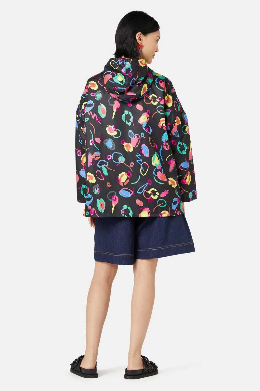 Neon Scribble Raincoat
