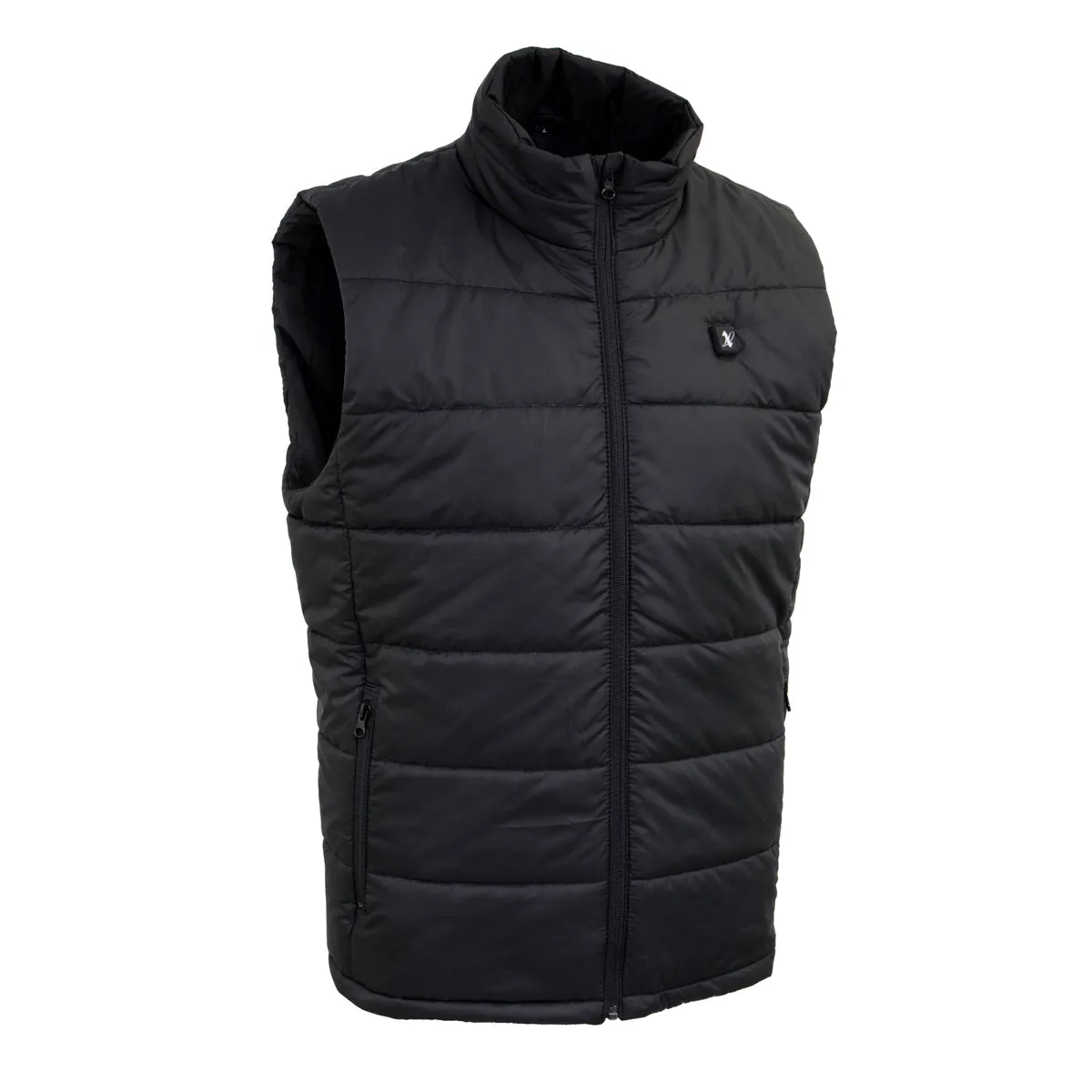 Nexgen Heat Men's NXM3301SET Puffer Black Heated Winter Vest for