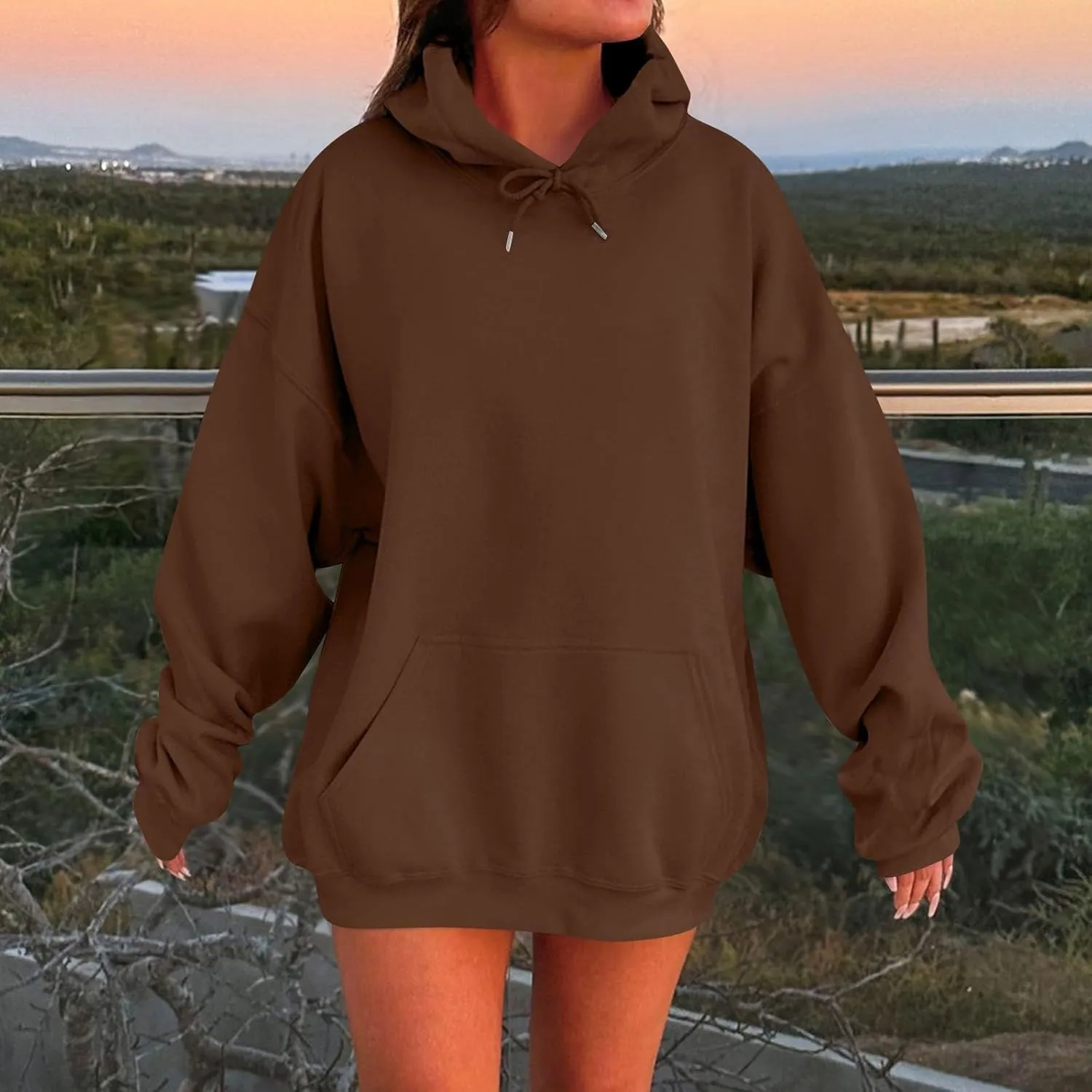 NREALY Womens Oversized Hoodies Striped Plus Size Sweatshirts Long Sleeve Sweaters Pullover Fall Clothes with Pocket