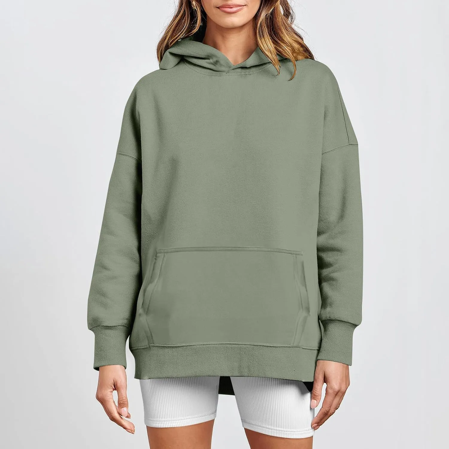 Oversized Sweatshirt for Women Y2k Hoodie Hooded Pullover Tops Fall Clothes with Pocket Sweaters Casual Outfits Fall