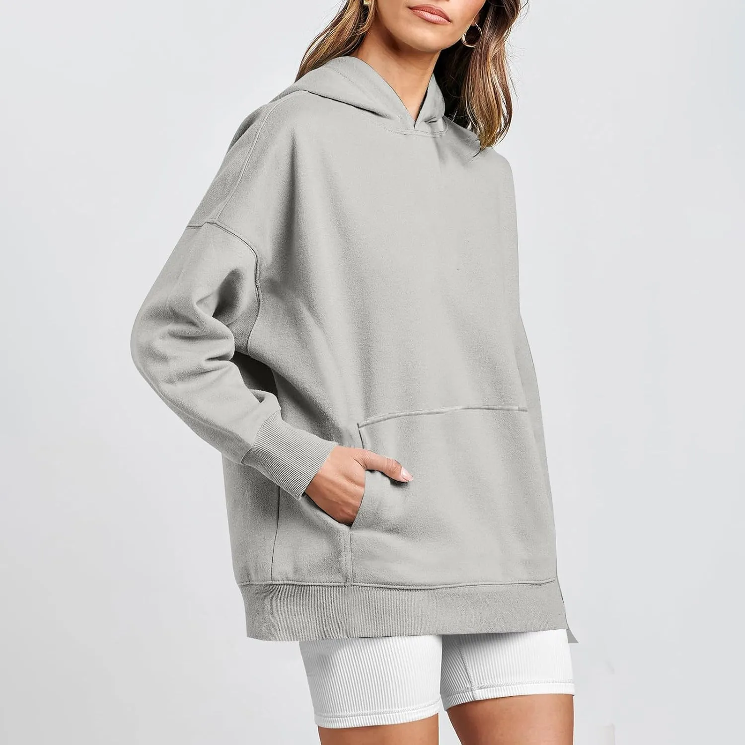 Oversized Sweatshirt for Women Y2k Hoodie Hooded Pullover Tops Fall Clothes with Pocket Sweaters Casual Outfits Fall