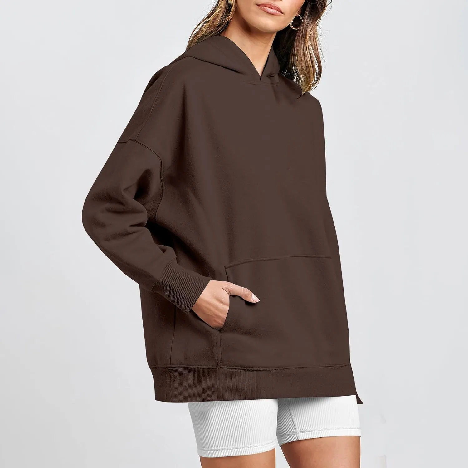 Oversized Sweatshirt for Women Y2k Hoodie Hooded Pullover Tops Fall Clothes with Pocket Sweaters Casual Outfits Fall
