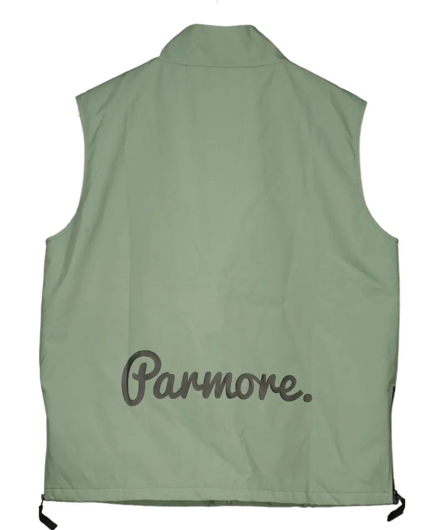 Parmore Green Golf Weatherproof Worker Zip Gilet UK L