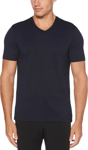 Perry Ellis Men's Core V-Neck Pima Cotton T-Shirt with Soft, Stretch Fabric (Size X-small-4XL Tall)