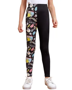 Printed Split Leg Leggings