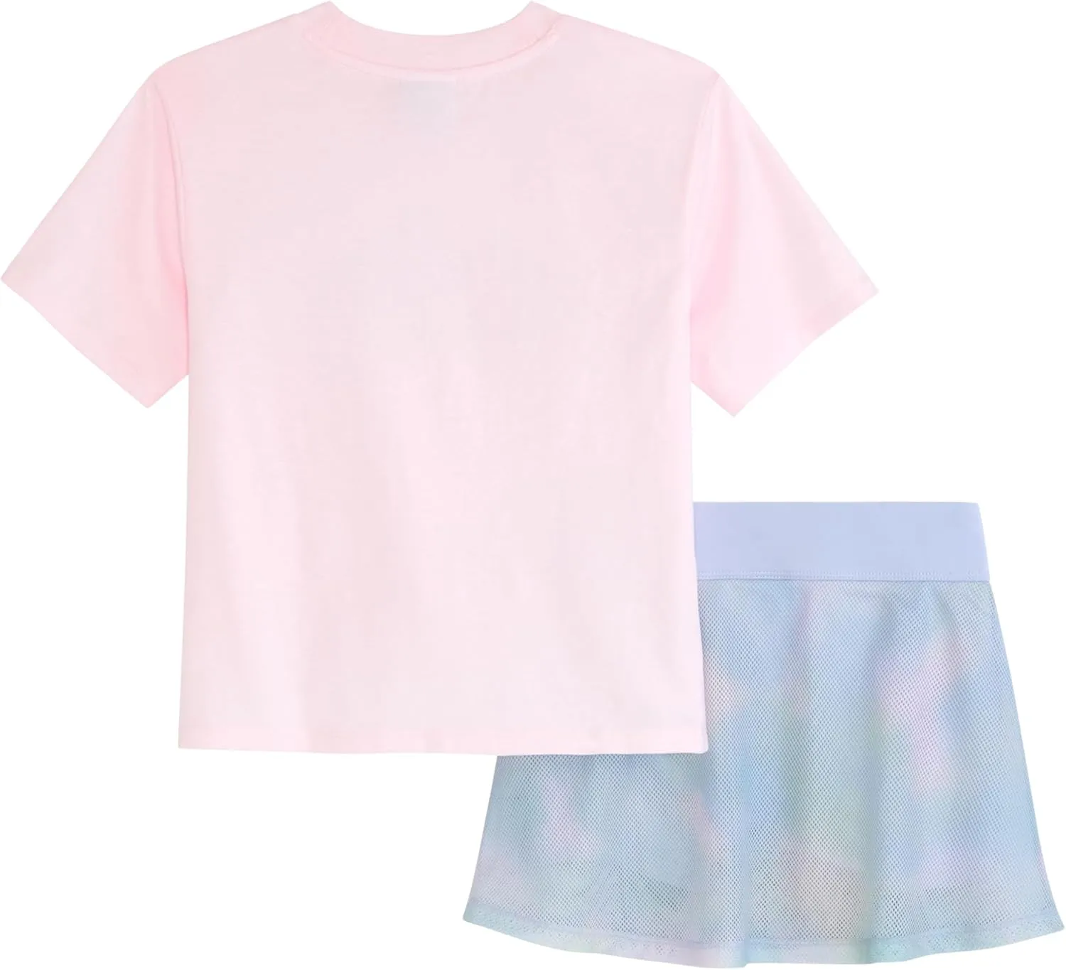 PUMA Girls 2 Piece Set, Short Sleeve Cotton Jersey T-shirt & Matching Skort