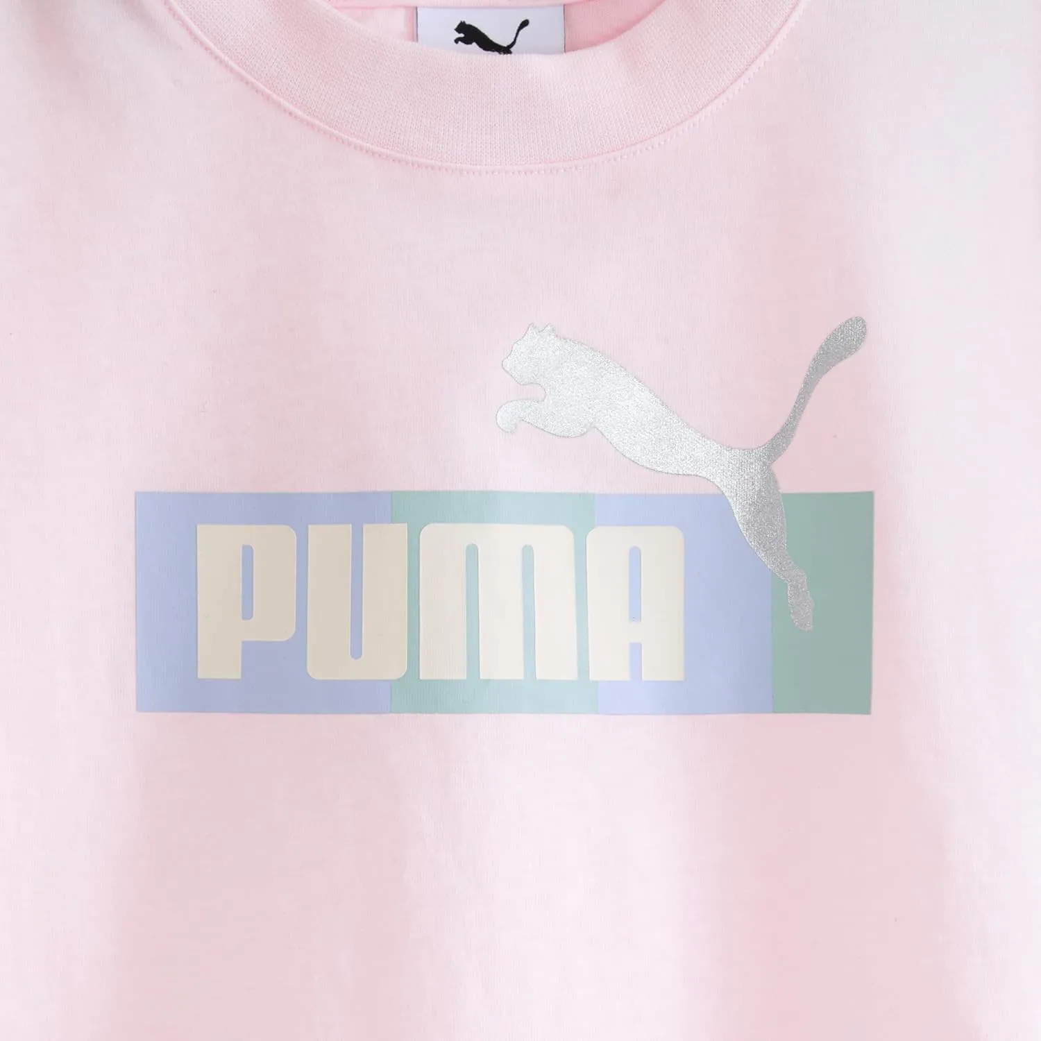 PUMA Girls 2 Piece Set, Short Sleeve Cotton Jersey T-shirt & Matching Skort