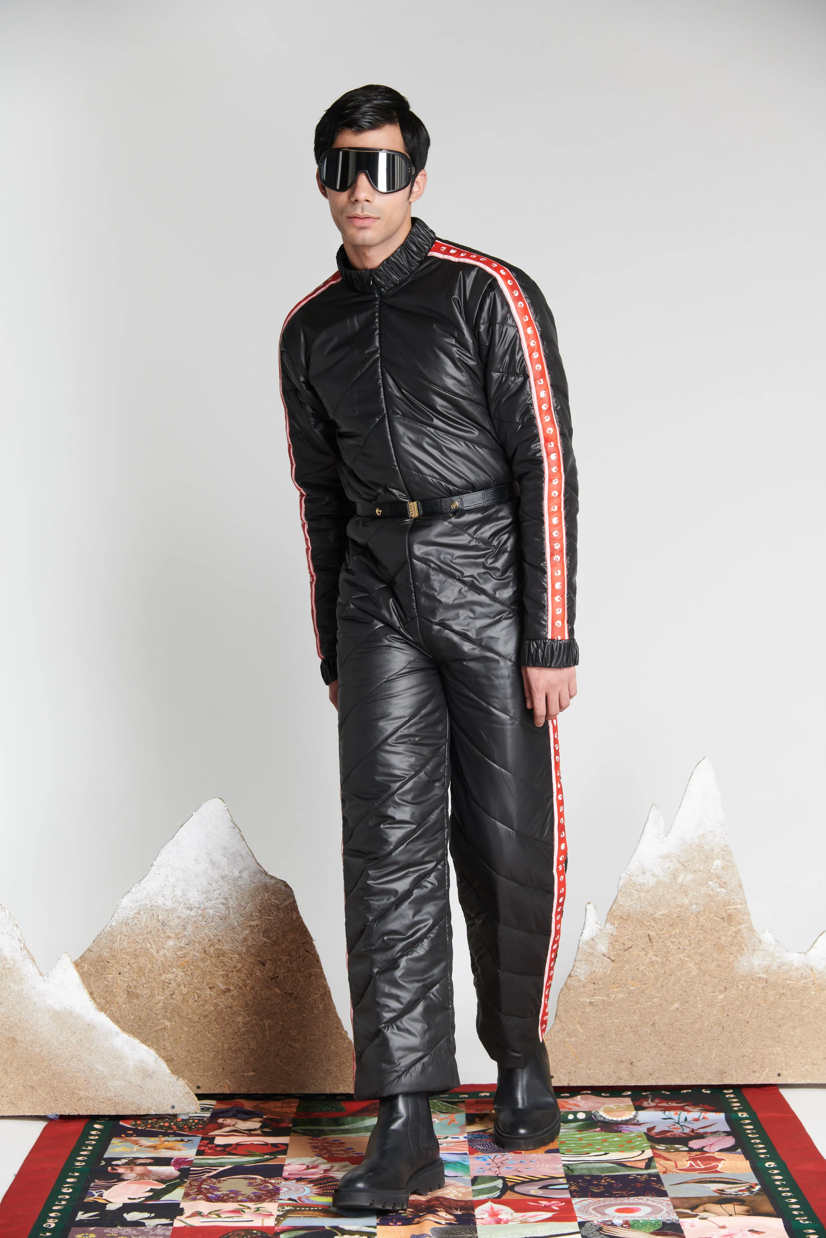 Quilted Iconoband Ski Suit