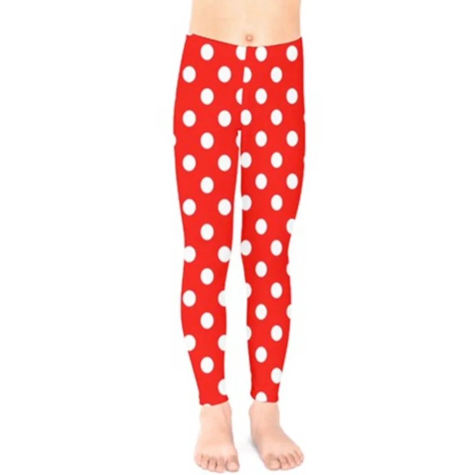 READY-to-SHIP [12] Baby / Kid's Minnie Polka Dot Inspired Leggings