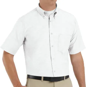 Red Kap Men's Executive Oxford Dress Shirt, Short Sleeve