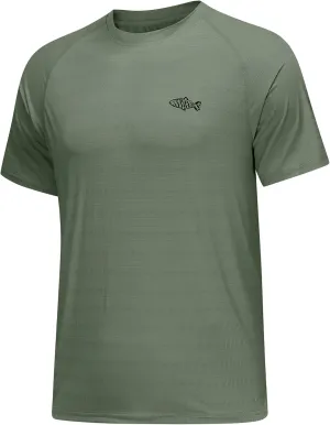 Riverruns UPF 50  UV Sun Protection Fishing Shirt Breathable Quick Dry Swim Shirt Rash Guard Water Beach T-Shirt for Men
