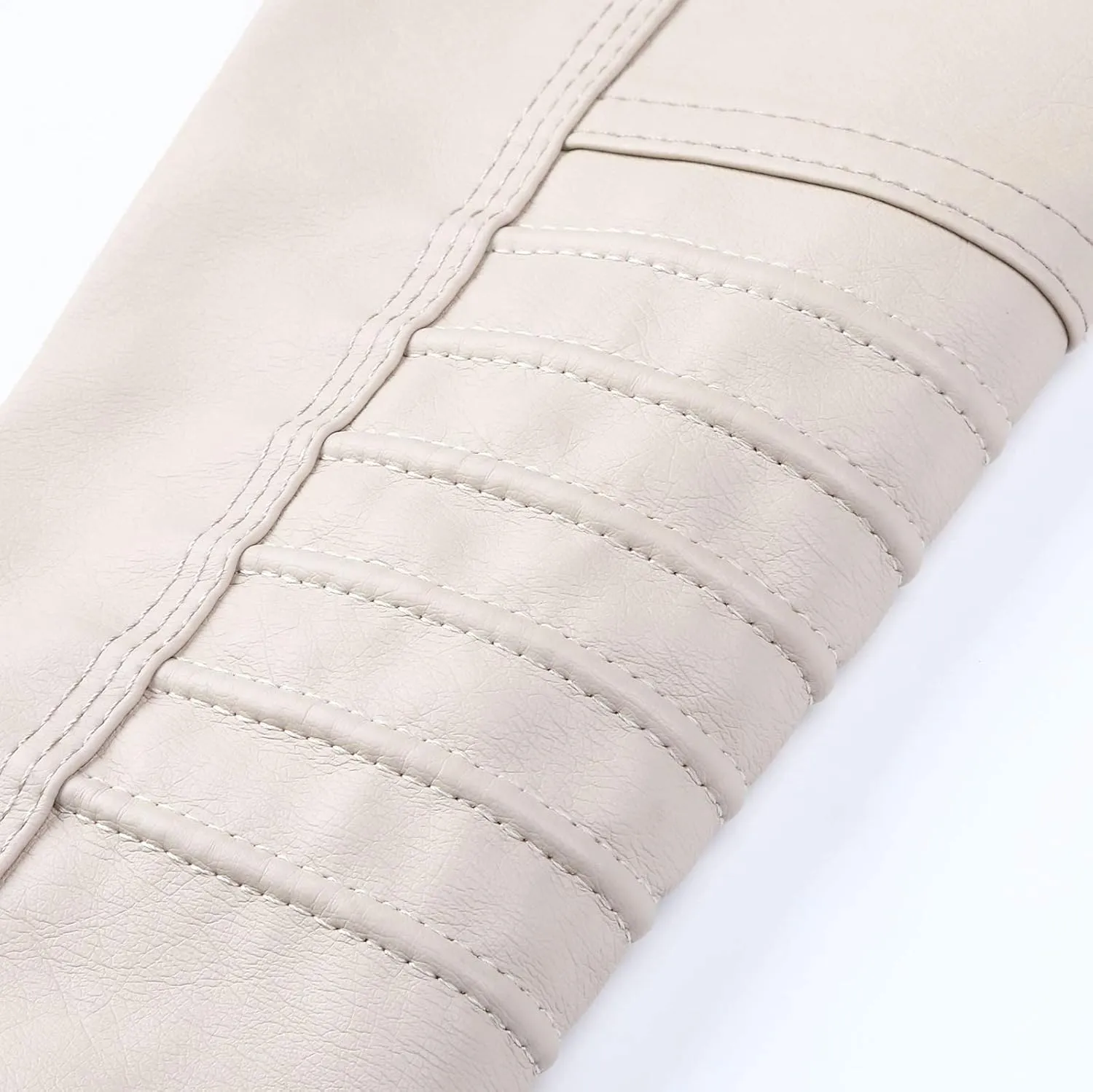 SHAOBGE Jacket Long Leather Women's Slim Zip Belt Tops Stand Jacket Suit Collar Motorcycle Coat Women's Coat Jackets