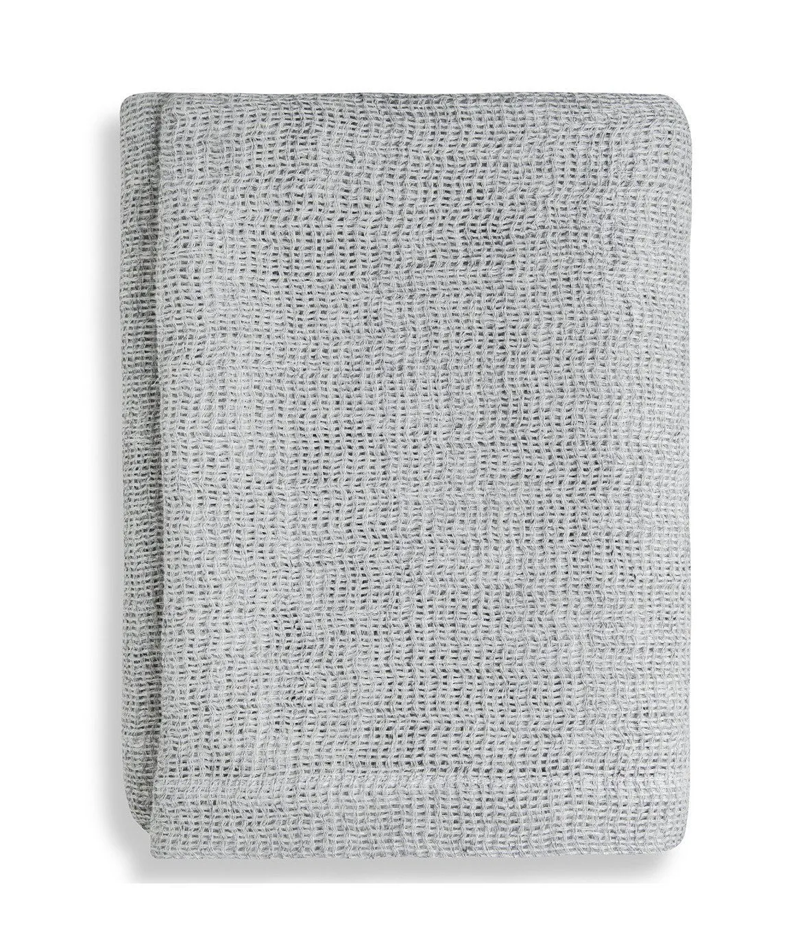 Silver Soft Jacquard Linen Throw
