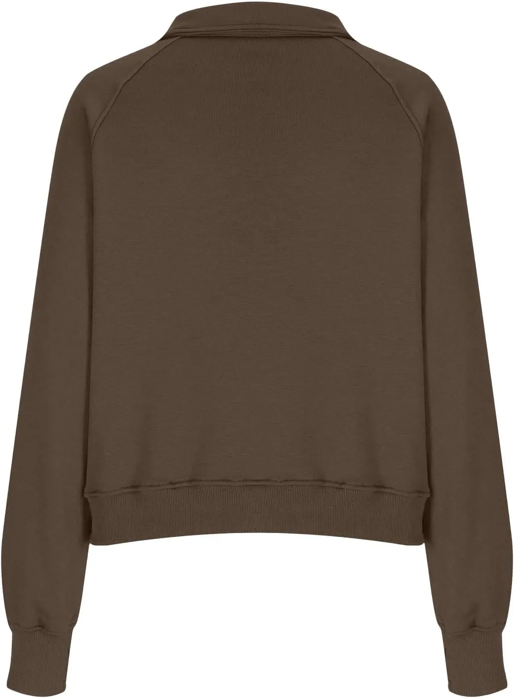 slqdgmryz Half Zip Pullover Women Cropped Fleece Oversized Sweatshirt Cute Pocket 1/2 Zipped Y2k Hoodie with Thumb Holes