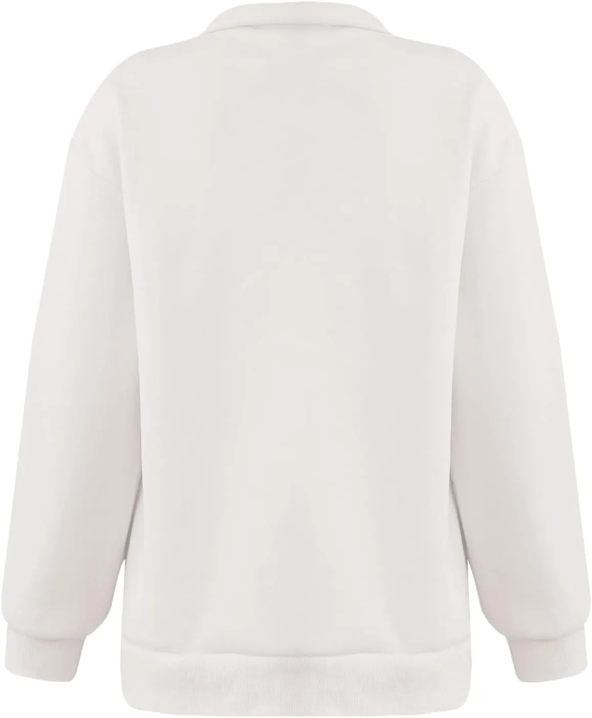 slqdgmryz Womens Quarter Zip Pullover Fleece Preppy Oversized Sweatshirt Drop Shoulder Half Zip Plain Cute Sweatshirts