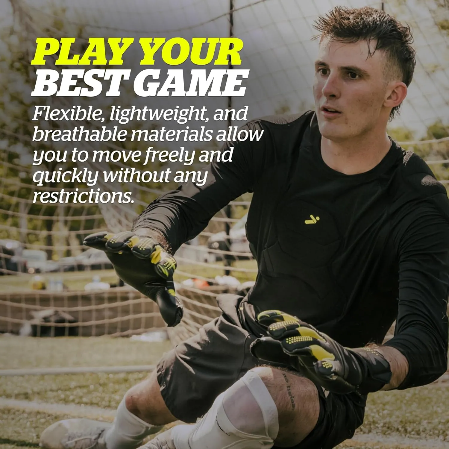 Storelli BodyShield Goalkeeper Undershirt, Compression Shirt, Sports Accessories, Goalie Shirt, Turf Protection, Lightweight