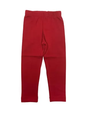 Straight Leggings - Deep Red