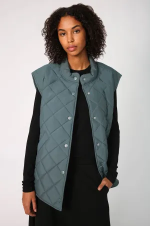 stride vest / teal blue