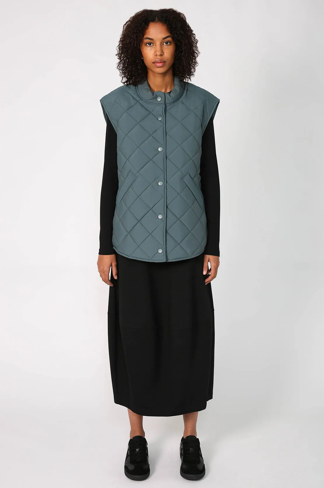 stride vest / teal blue