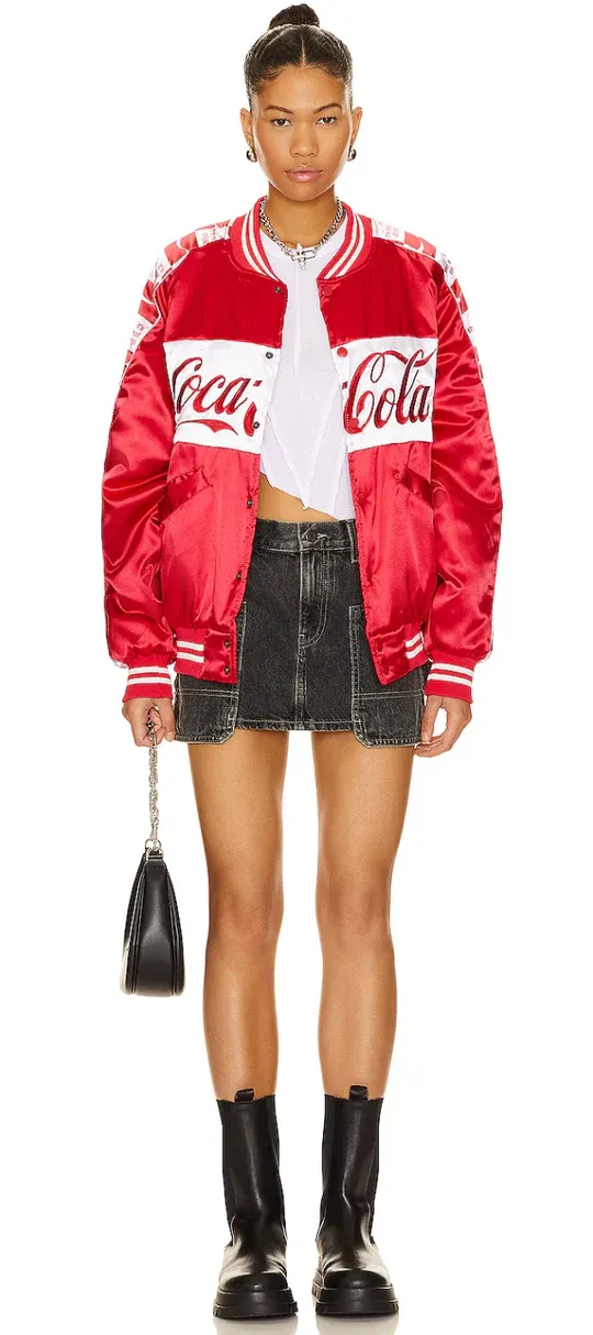 Team Coca Cola Bomber Jacket - Red, Black & White