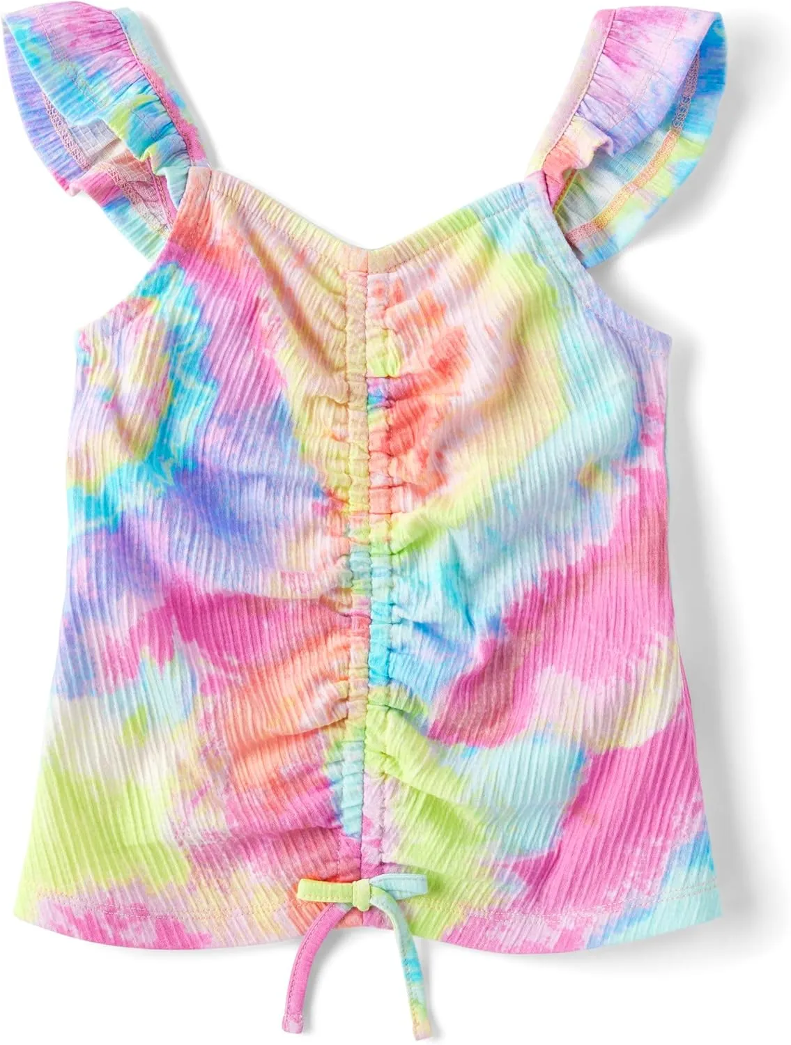 The Children's Place Girls' Cinch Front Flutter Tee