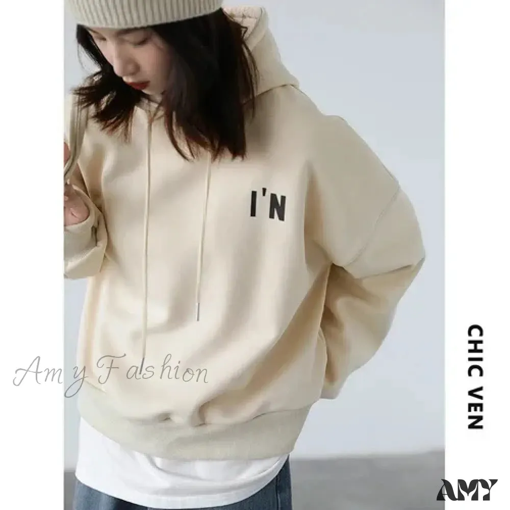 Thick Warm Loose Casual Cozy Comfortable Stylish Trendy Hoodies
