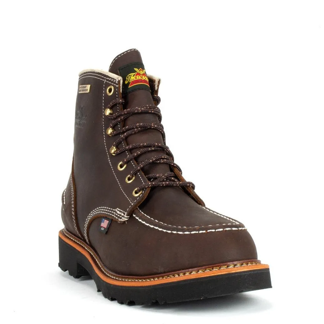 Thorogood Men's Flyway 6" USA Made WP Work Boot - Brown - 814-4140