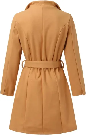 Trench Coat Women Thin Coat Trench Jacket Ladies Warm Slim Long Overcoat Outwear Khaki Trench Coat Women Double