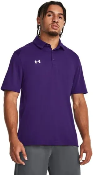Under Armour Mens Tech Team Polo Shirt - Breathable and Quick Dry XLT Purple-White