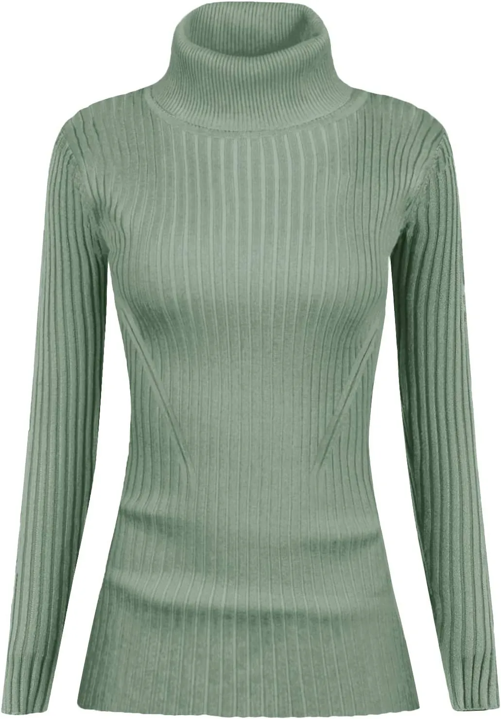 v28 Turtleneck Ribbed Sweaters for Women Cute Sexy Knitted Warm Fitted Sweater