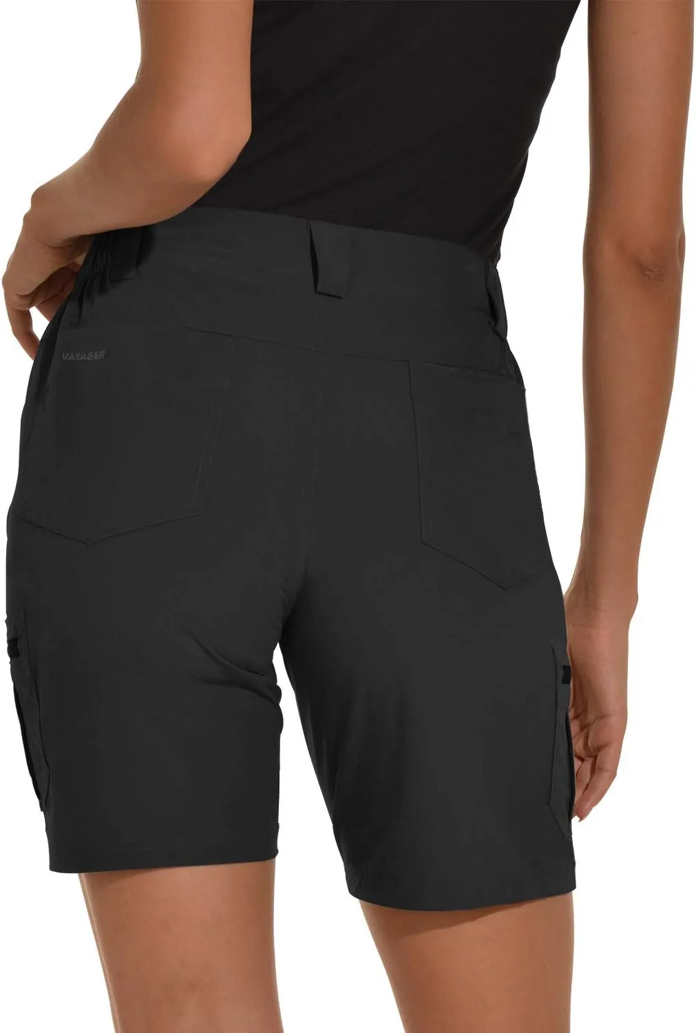 VAYAGER Women's Hiking Cargo Shorts Quick Dry Lightweight Stretch Shorts Golf Fishing Outdoor Casual Shorts