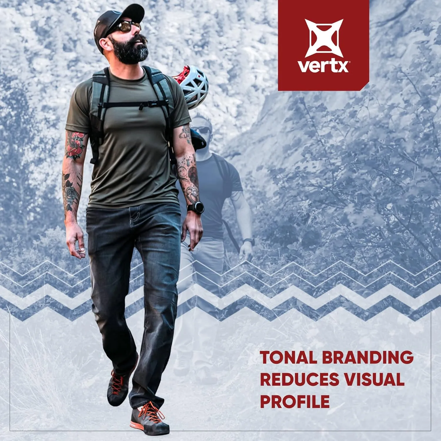 Vertx Mens Short Sleeve Tactical T Shirt for Athletic, Workout, Police, Pull On Longline Style, Semi Compression Fit