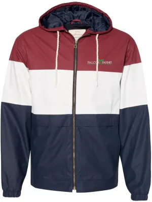Weatherproof Vintage Colorblocked Hooded Rain Jacket